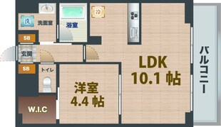 プラウドフラット中野の物件間取画像